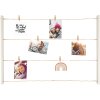 Walther Rope Tense Gallery 4 cuerdas para fotos con 20 clips gris 48x72 cm