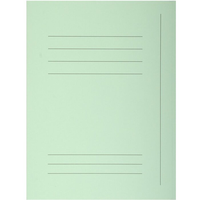 SuperBüro SUPER 210 carpeta verde claro 3 solapas A4 Paquete de 50 unidades