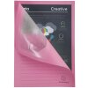 EXACOMPTA 55500E Carpeta con ventana SUPER Rosa A4 160g 100 unidades Eco