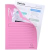EXACOMPTA 55500E Carpeta con ventana SUPER Rosa A4 160g 100 unidades Eco