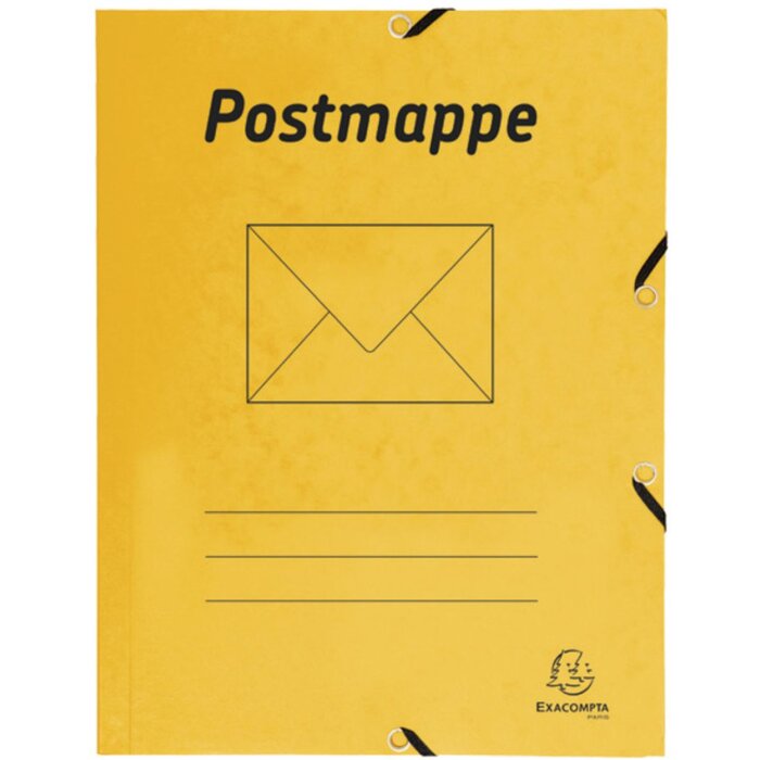 Carpeta postal Exacompta A4 en cartón Colorspan - Amarillo