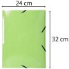 Exacompta Carpeta 3 Solapas Elástica Maxi Capacidad DIN A4 Iderama Verde Anís