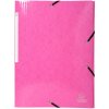 Exacompta Carpeta 3 Solapas Elástica Maxi Capacidad DIN A4 Iderama Rosa
