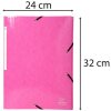 Exacompta Carpeta 3 Solapas Elástica Maxi Capacidad DIN A4 Iderama Rosa
