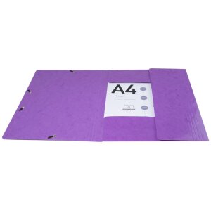 Exacompta Carpeta 3 Solapas Elástica Maxi Capacidad DIN A4 Iderama Morado