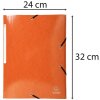 Exacompta Carpeta 3 Solapas Elástica Maxi Capacidad DIN A4 Iderama Naranja