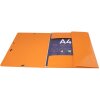 Exacompta Carpeta 3 Solapas Elástica Maxi Capacidad DIN A4 Iderama Naranja