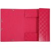 Carpeta Exacompta 1928 DIN A4 3 solapas cartón elástico 600g color frambuesa