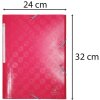 Carpeta Exacompta 1928 DIN A4 3 solapas cartón elástico 600g color frambuesa