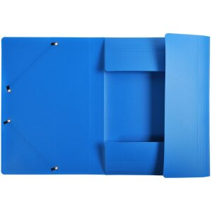 Carpeta Exacompta 3 solapas elástica PP 500µ etiqueta DIN A4 colores surtidos