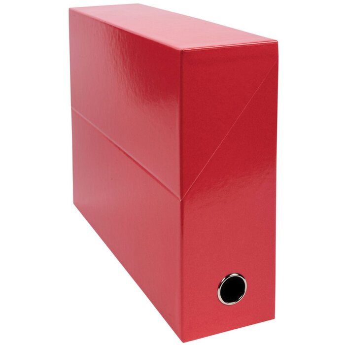 Exacompta Transferbox cartón lomo 90mm 25x33cm para DIN A4 Iderama Rojo
