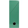 Caja de cartón para transferencias, lomo 90mm, 25x33cm para DIN A4 - Iderama - Verde oscuro