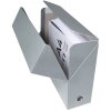 Caja de cartón para transferencias, lomo 90mm, 25x33cm para DIN A4 - Iderama - Gris