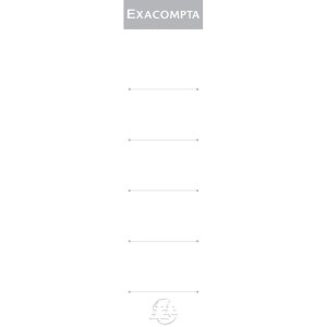 Exacompta 10 etiquetas de lomo para carpetas con lomo de...
