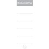Exacompta etiquetas lomo 80 mm blanco 185x56 mm Paquete de 10 unidades