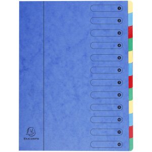 Carpeta 12 piezas A4 Armónica azul