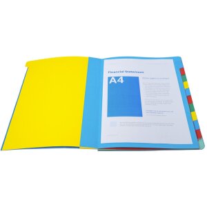 Carpeta 12 piezas A4 Armónica azul