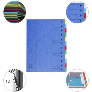 Carpeta 12 piezas A4 Armónica azul