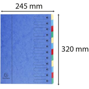Carpeta 12 piezas A4 Armónica azul