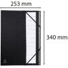 Exacompta carpeta Ordonator 12 partes 1-12 pestañas negro