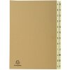 Exacompta organizador 24 compartimentos A-Z Kraft DIN A4 25x33 cm