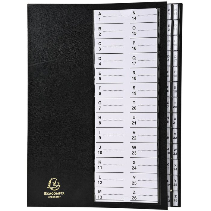 Exacompta 621226E Carpeta organizadora con tapa fija lomo extensible 25x33 cm