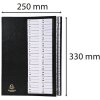 Exacompta 621226E Carpeta organizadora con tapa fija lomo extensible 25x33 cm