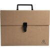 Exacompta Eterneco Bolsa portadocumentos expansible de 18 compartimentos con asa marrón uni