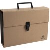 Exacompta Eterneco Bolsa portadocumentos expansible de 18 compartimentos con asa marrón uni