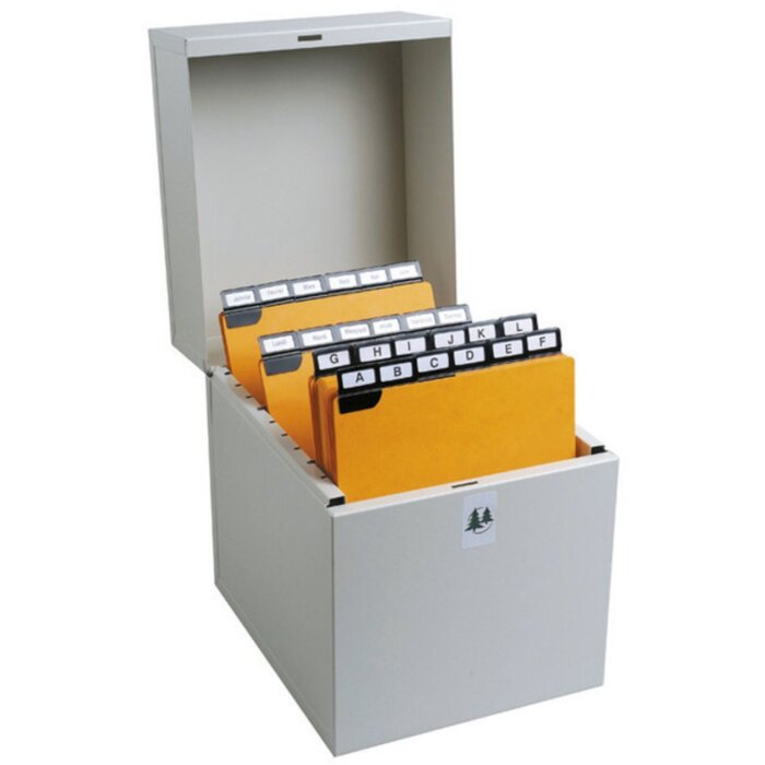 Exacompta Archivador Metálico 175x135x210 mm Gris 500 Fichas