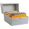 Exacompta 54728E Caja portatarjetas metal 174x240x210mm Gris
