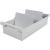Caja portatarjetas Exacompta para tarjetas DIN A6 gris claro