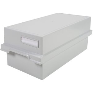 Exacompta tarjetero con tapa para fichas DIN A6 gris claro