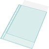 Exacompta paquete de 100 bolsillos para folletos perforados PVC liso 80µ DIN A4 alto