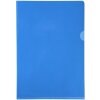 Exacompta paquete de 100 fundas para documentos de PVC liso 130µ formato A4 azul