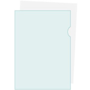 Exacompta 661230E 100 carpetas PVC 130µ DIN A4 cristal