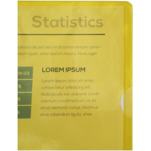 Exacompta paquete de 100 carpetas lisas y resistentes PVC 130µ, DIN A4 amarillo
