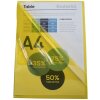 Exacompta paquete de 100 carpetas lisas y resistentes PVC 130µ, DIN A4 amarillo