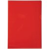 Carpeta Exacompta 130µ DIN A4 roja 100 unidades PVC liso
