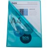 Exacompta paquete de 100 carpetas de archivo, PVC liso y resistente 130µ DIN A4 verde