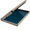 Exacompta paquete de 100 carpetas de archivo, PVC liso y resistente 130µ DIN A4 verde