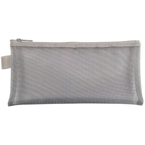 Bolsa Exacompta con Cremallera en Nylon Plata 8x18 cm