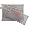 Bolsa Exacompta con Cremallera en Nylon Plata 8x18 cm