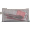 Bolsa Exacompta con Cremallera en Nylon Plata 8x18 cm