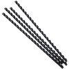 Exacompta 75201E 100 espirales de PVC 8 mm negro para DIN A4 y A3 en formato horizontal