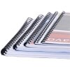 Exacompta Caja 100 Espiral 12 mm PVC para Encuadernación DIN A4 Negro