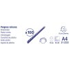 Exacompta caja 100 espirales 16 mm PVC para encuadernación DIN A4 Negro