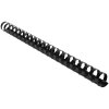 Exacompta 75601E Espirales de PVC 20mm para DIN A4 21 anillas negro 100 unidades