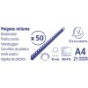 Exacompta 75901E Paquete de 50 espirales de encuadernación 45mm PVC para DIN A4 Negro