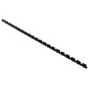 Exacompta 76101E 25 espirales de encuadernación de PVC 6mm para DIN A4 negro 21 anillas para 20 hojas